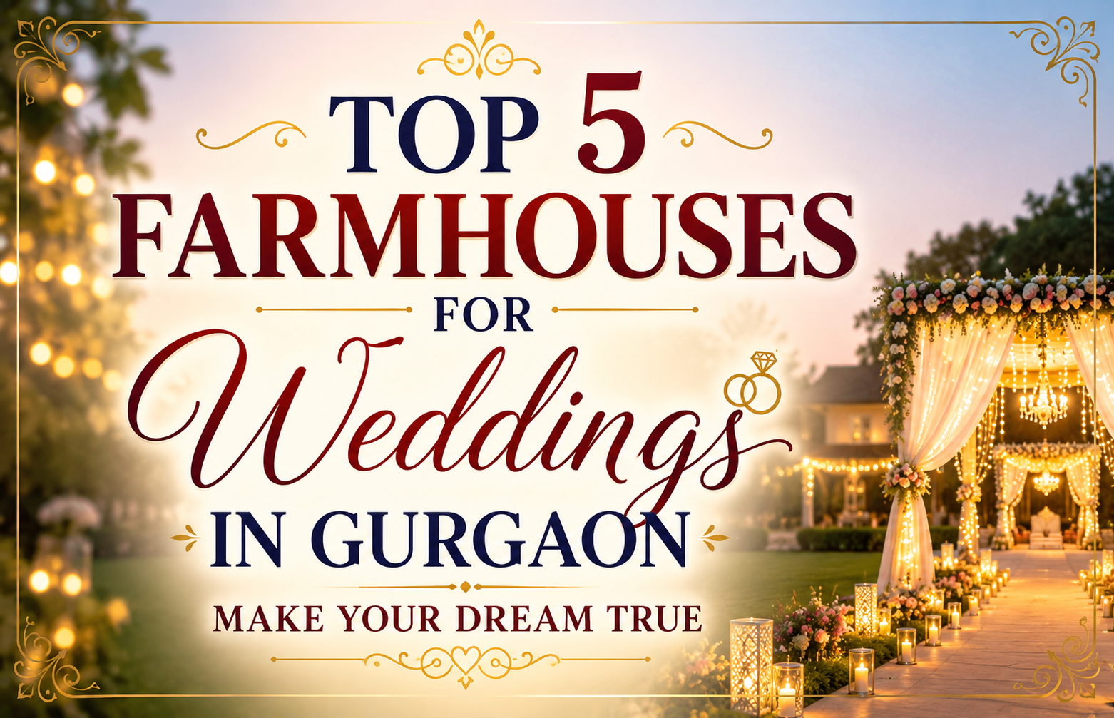 Farmhouses for Weddings in Gurgaon