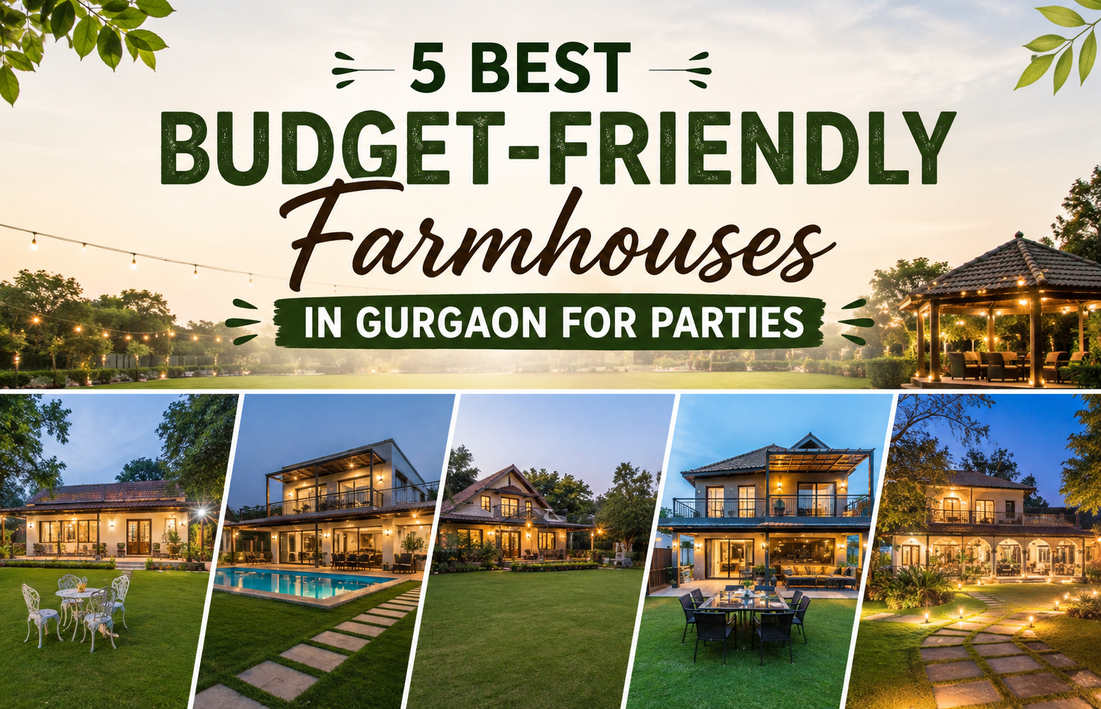 Best Budget-Friendly Farmhouses in Gurgaon